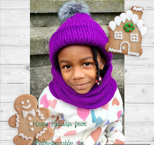 Handmade Double Knit Hat & Scarf Set